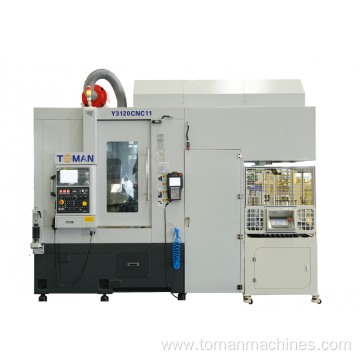 CNC gear finishing machine chamfer rolling and deburring